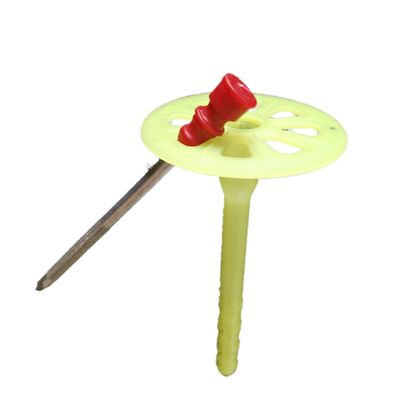 55mm Disk Yapı Duvar Bağlantı Elemanları 8x95mm Plastik Yalıtım Dübelleri